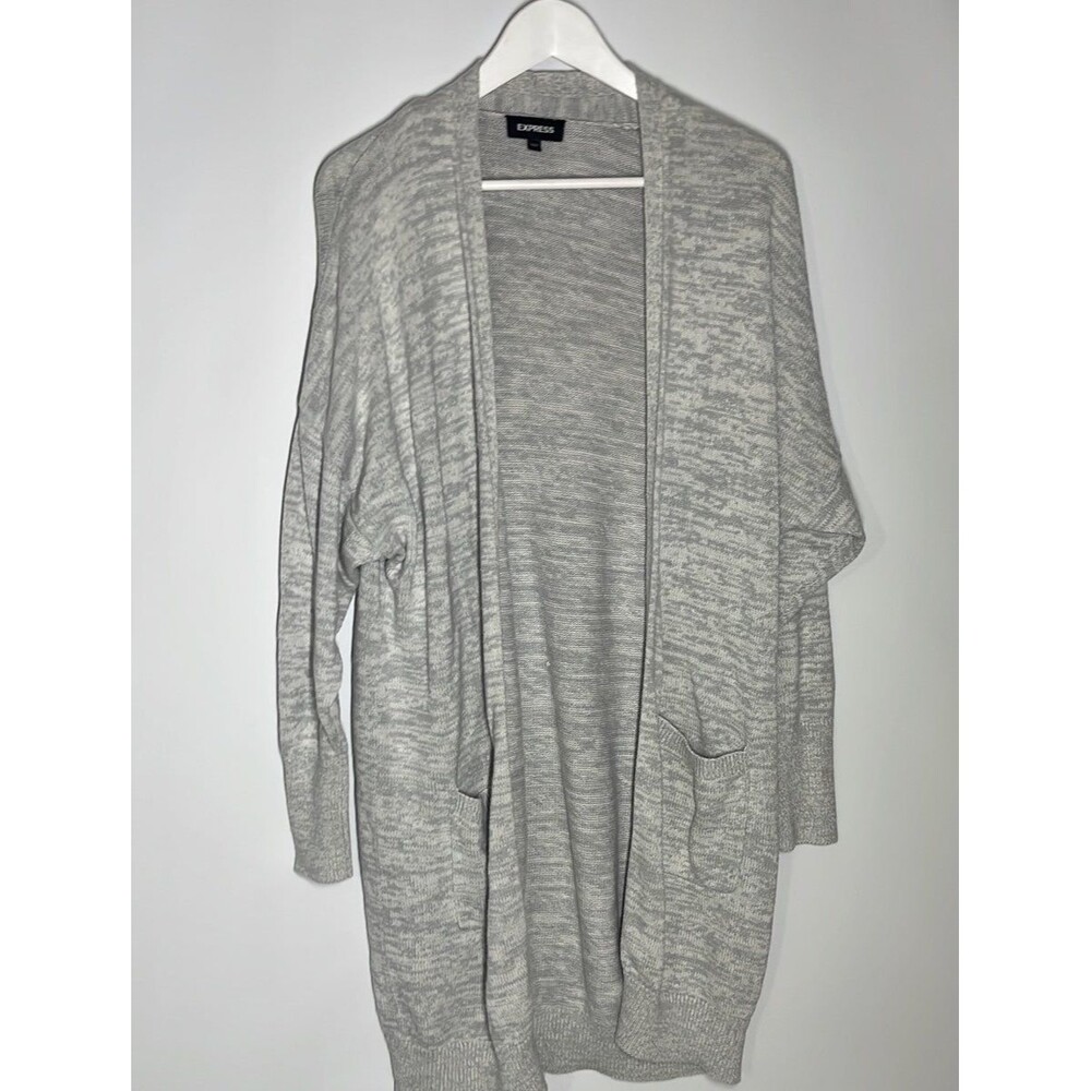 Cardigan long gray express size small